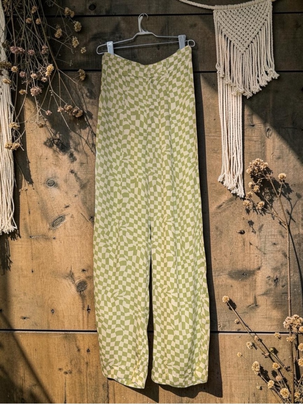 Resa Sasha Checkered Wide Leg Trouser Pants XS - Picture 4 of 5